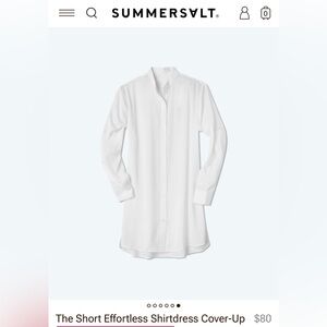 Sunmersalt The Short Effortless Shirtdress Cover-Up size Large